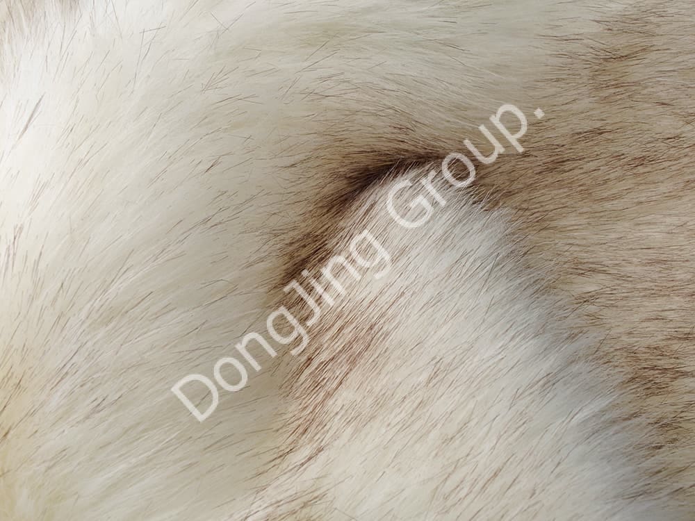 DP0914-Ponta tingida de branco faux fur fabric