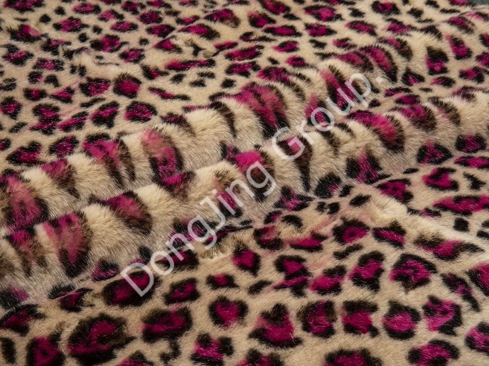 9HG0158-Estampa de Leopardo de Arroz faux fur fabric