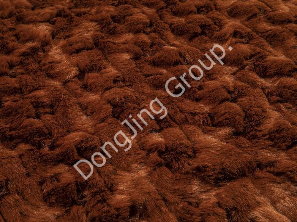 9HG0245-Pêlo de Coelho Escovado Castanho Escuro faux fur fabric