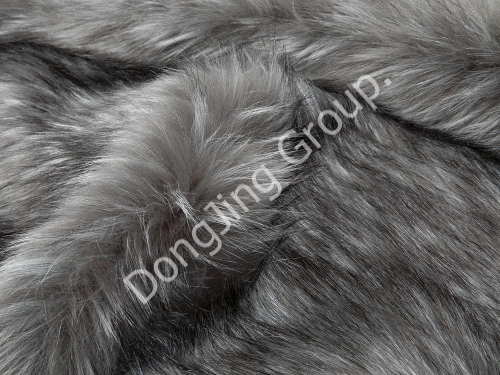 9HW0652-Ponta impressa em jacquard de duas cores faux fur fabric