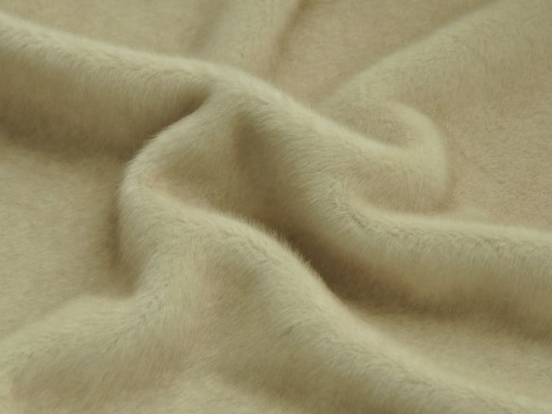 9T2638-Ponta de café vermelha tingida de branco original faux fur fabric