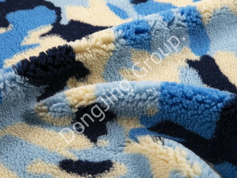 9R0003-4 cores de lã de cordeiro camuflada faux fur fabric