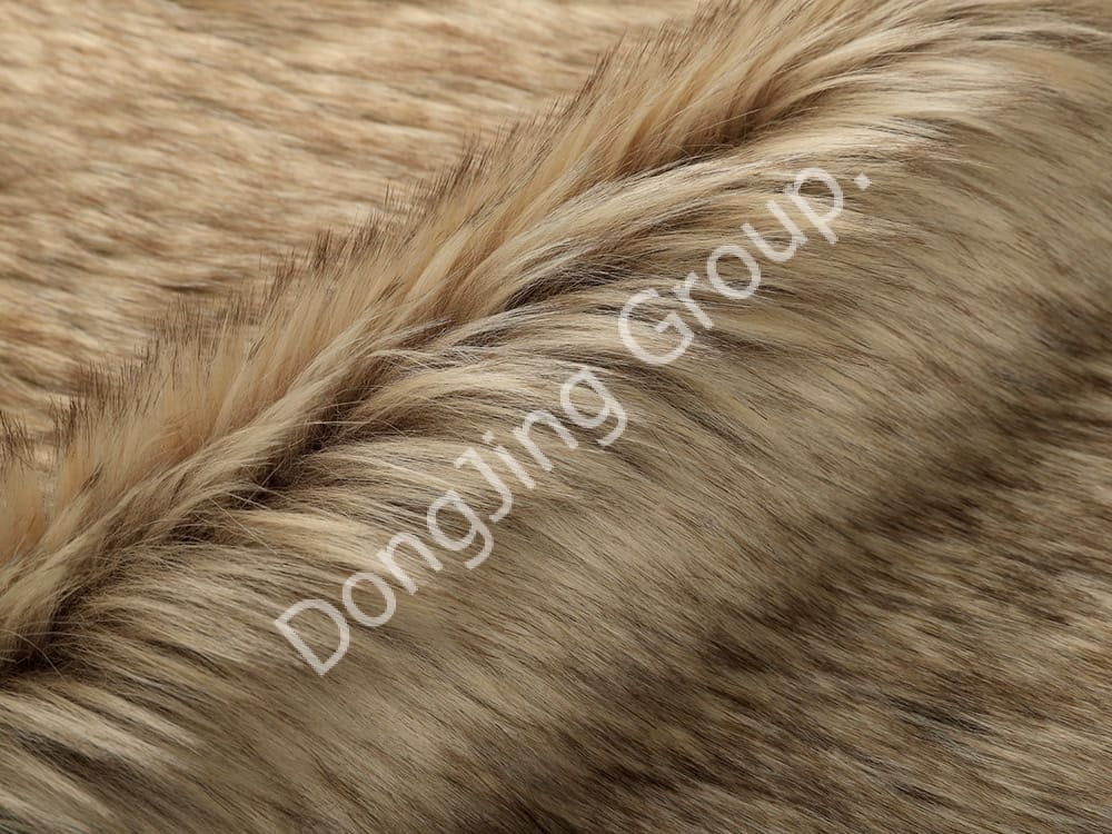 DP0615-Rolo de luz de ponta de cabelo de camelo faux fur fabric