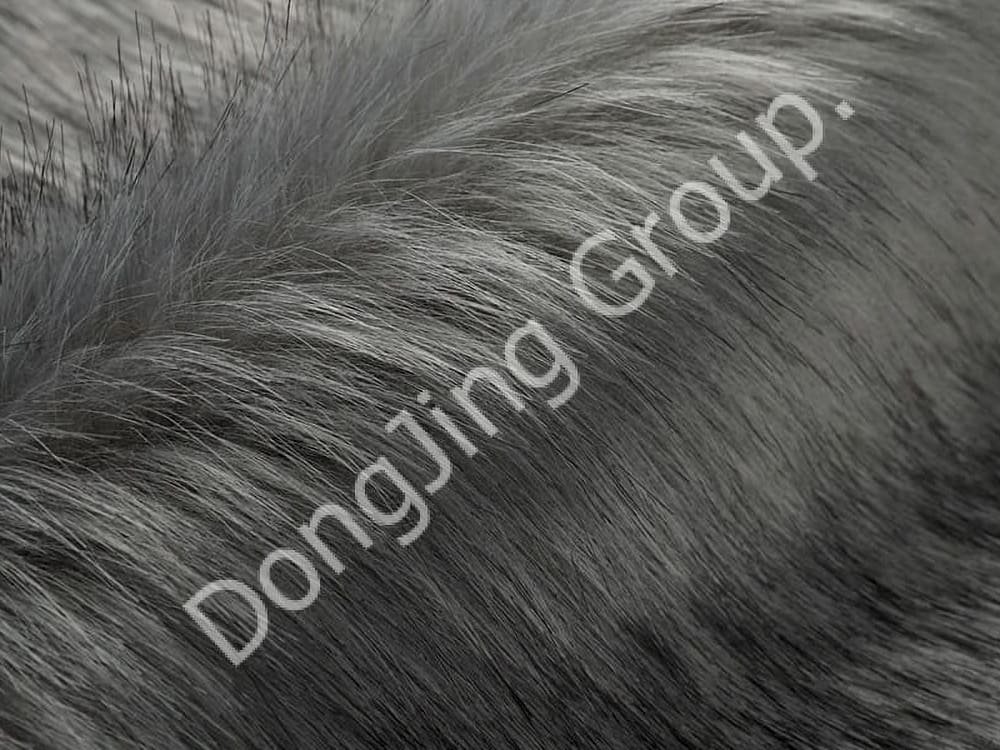 DP0621-Ponta tingida cinza faux fur fabric