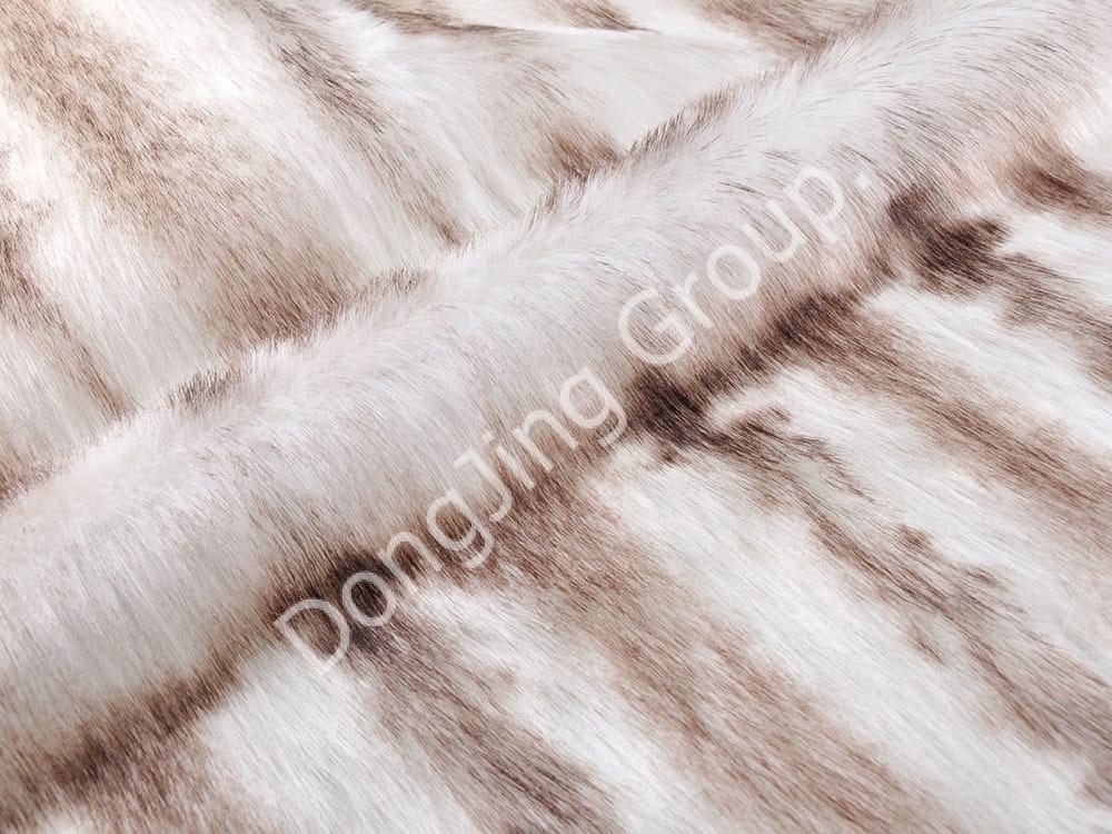 DP0626-ponta tingida de branco faux fur fabric