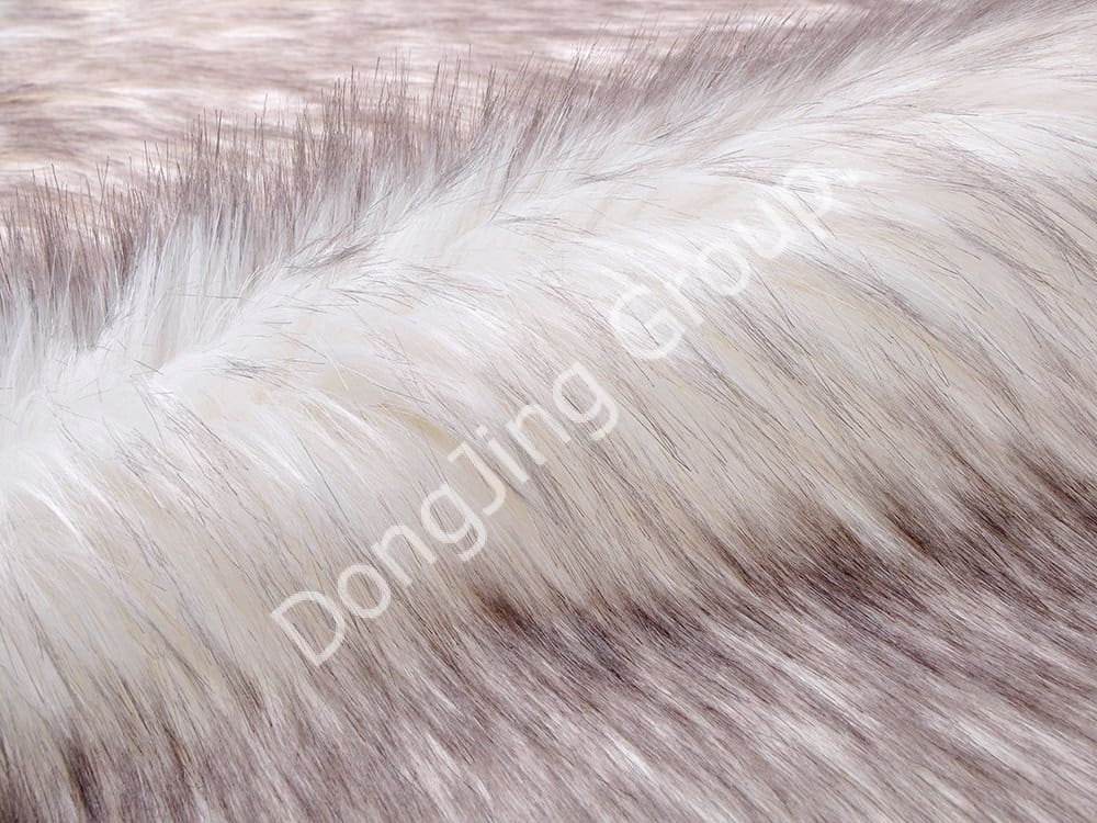 DP0632-O rolo de ponta tingida de branco faux fur fabric