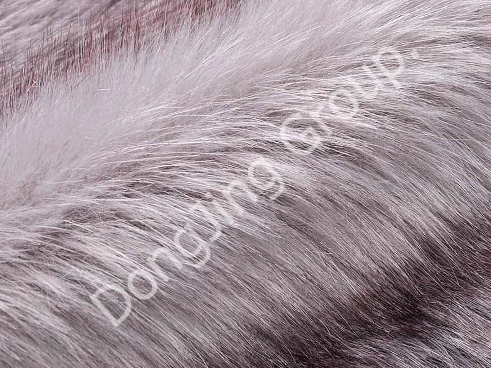 DP0699-Ponta tingida de cinza médio faux fur fabric