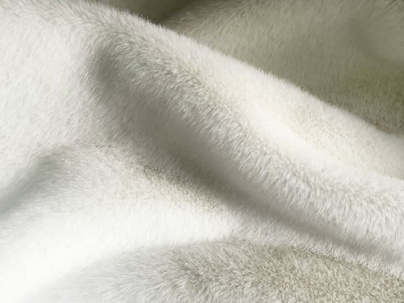 XKD0018-Vison sul-americano branco faux fur fabric