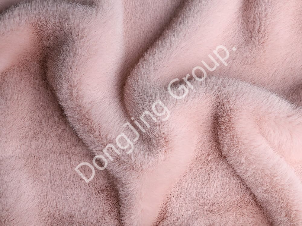 XKD0082-Mary rosa vison sul-americano faux fur fabric