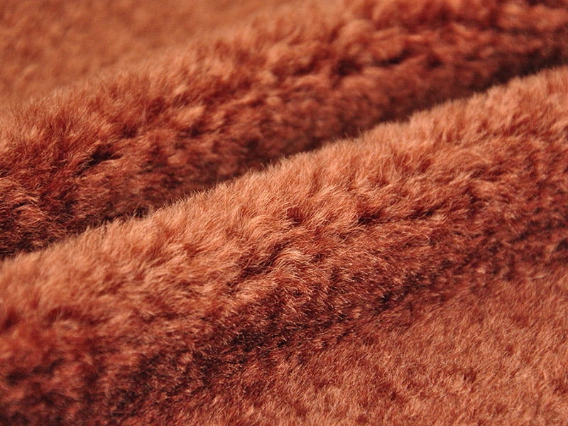 XKT0253-Ruby toka pequeno faux fur fabric