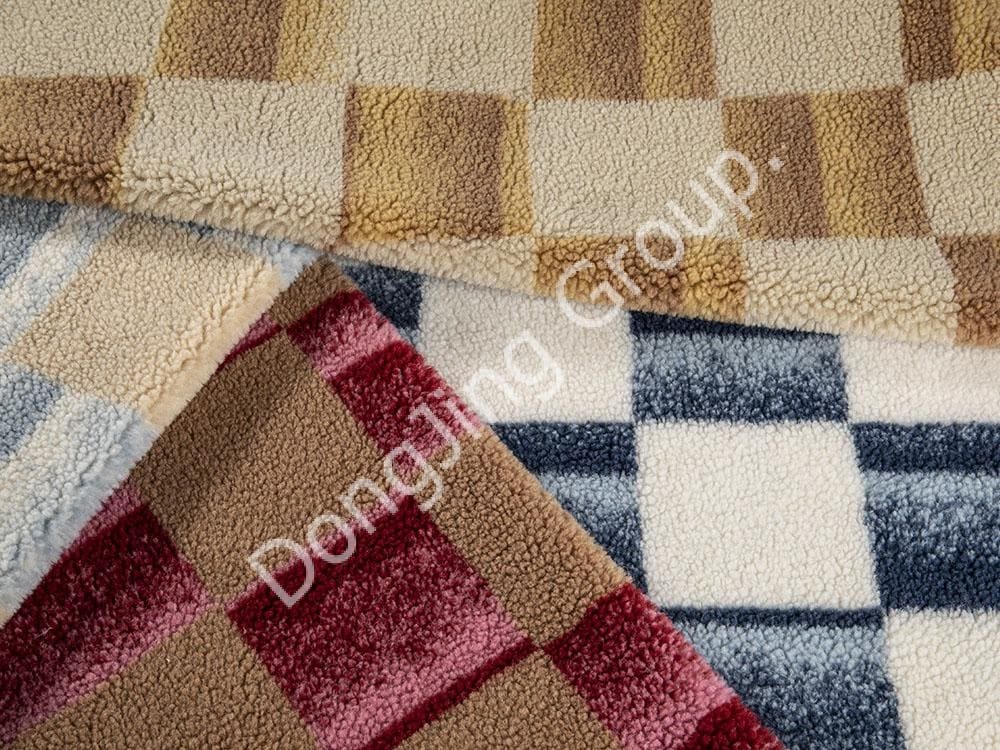 Z9KW0030-lã jacquard tricolor panax notoginseng faux fur fabric